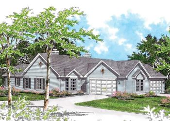 Duplex with Side-Load Garage in One Unit – Balanced, Versatile Dual-Unit Living (~2,850 Sq Ft Total)