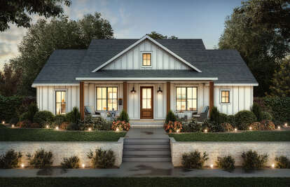 Modern Farmhouse Plan – A Welcoming 3-Bedroom Home with 2.5 Baths (~1,591 Sq Ft)