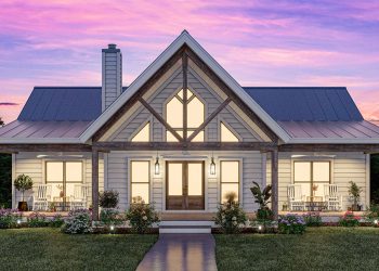 Country Home Plan – Charming 2-Bedroom, 2-Bathroom Layout with Open Living (~1,485 Sq Ft)