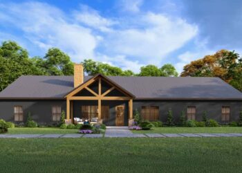 4- or 5-Bed Barndominium with Flex Room – Rustic Character, Smart Layout & Flexible Living (~2,240 Sq Ft)