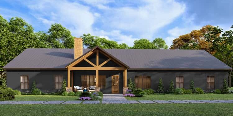 4- or 5-Bed Barndominium with Flex Room – Rustic Character, Smart Layout & Flexible Living (~2,240 Sq Ft)