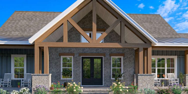 Modern Farmhouse Plan – Stylish, Comfortable & Versatile 3–4 Bedroom Home (~2,240 Sq Ft)