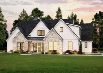 Modern Transitional Plan – Open, Light-Filled 4-Bedroom, 3-Bathroom Home (~2,423 Sq Ft)