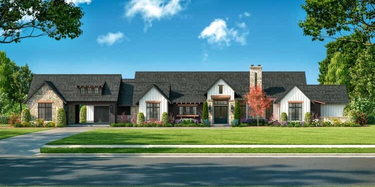 Wide-Lot Modern Farmhouse – Elegant, Roomy & Adaptable (~3,365 Sq Ft)