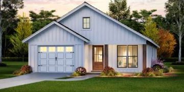 Compact Modern Farmhouse – A 1,292 Sq Ft Home with 3 Bedrooms, Open Living & Timeless Appeal