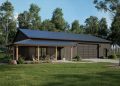 Barndominium Plan – Cozy 1-Bedroom, 1-Bathroom Home with Expansive Garage & Porch Opportunities (~758 Sq Ft)
