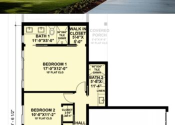 One-Story Fourplex with Flex Rooms – Efficient Multi-Unit Living (~4,640 Sq Ft Total / ~1,160 Sq Ft per Unit)