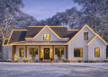 Modern Farmhouse Plan – Spacious 3-4 Bedroom, 2.5-Bathroom Home with Wrap-Around Porch & Thoughtful Design (~2,365 Sq Ft)