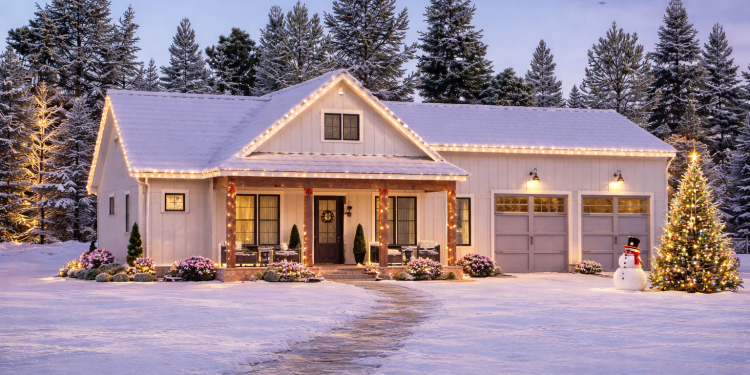 Modern Barndominium Plan – Cozy 2-Bedroom, 2-Bathroom Home with Porch & Garage (~996 Sq Ft)