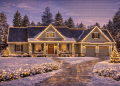 Craftsman House Plan – Spacious 4-Bedroom, 2.5-Bathroom One-Story Home with 3-Car Garage (~2,300 Sq Ft)