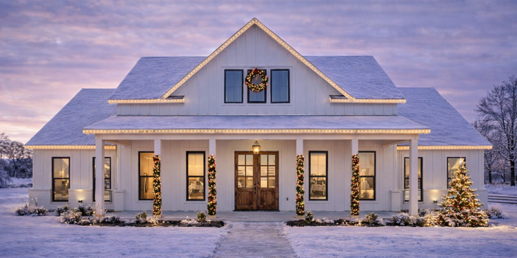 Modern Farmhouse Plan – Elegant Open Living with 4 Bedrooms, 3 Baths & Bonus Space (~2,390 Sq Ft)