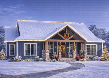 Craftsman House Plan – Elegant 3-4 Bedroom, 2.5-Bathroom Home with Open Living & Porches (~2,000 Sq Ft)