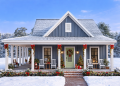 Modern Farmhouse Plan – Bright 2-3 Bedroom, 2-Bathroom Home with Porch & Smart Layout (~1,461 Sq Ft)