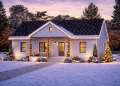 Country House Plan – Comfortable 3-Bedroom, 2-Bathroom Home with Simple Charm (~1,334 Sq Ft)