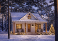 Cozy Cottage Plan – Welcoming 2-Bedroom, 1-Bathroom Home with Porch & Open Layout (~960 Sq Ft)