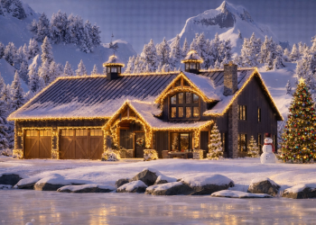 Barndominium Plan – Comfortable 4-Bedroom, 2.5-Bathroom Home with Loft, Garage & Porch (~2,558 Sq Ft)