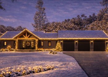 Barndominium Plan – Comfortable 2-Bedroom, 2-Bathroom Living with Big Attached Garage (~1,491 Sq Ft)