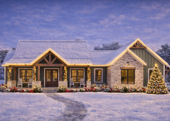 Modern Farmhouse Plan – Spacious 3-Bedroom, 2.5-Bathroom Layout with Smart Flow (~2,167 Sq Ft)