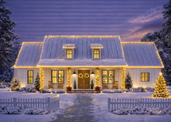 Modern Farmhouse Plan – Elegant 4-Bedroom, 3-Bathroom Home with Porch Appeal & Smart Layout (~2,147 Sq Ft