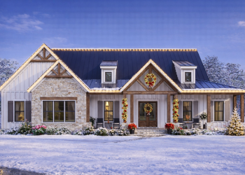 Modern Farmhouse Plan – Spacious 3-4 Bedroom, 2.5-Bathroom Home with Covered Porches & Thoughtful Layout (~2,479 Sq Ft)