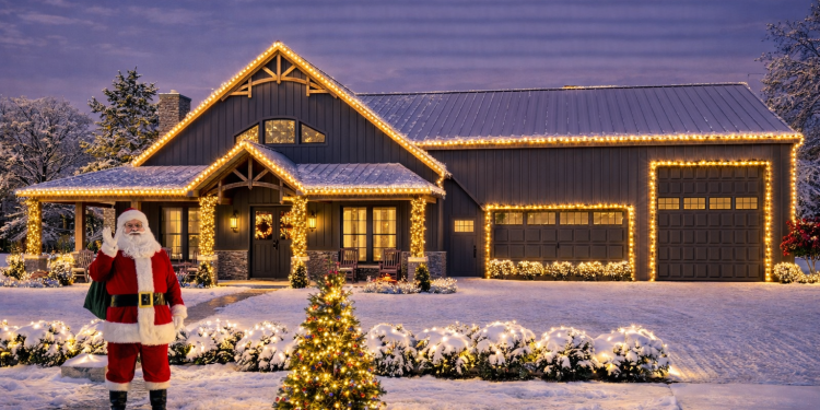 Barndominium Plan – Spacious 3-Bedroom, 3-Bathroom Home with Huge Garage & Open Living (~2,693 Sq Ft)