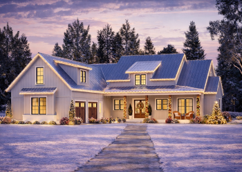 Modern Farmhouse Plan – Spacious 3–4 Bedroom, 2.5-Bathroom Home with Covered Outdoor Spaces & Thoughtful Layout (~2,469 Sq Ft)