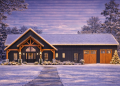 Barndominium Plan – Spacious 3-Bedroom, 3.5-Bathroom Home with Loft, Porch & Flexible Spaces (~2,205 Sq Ft)
