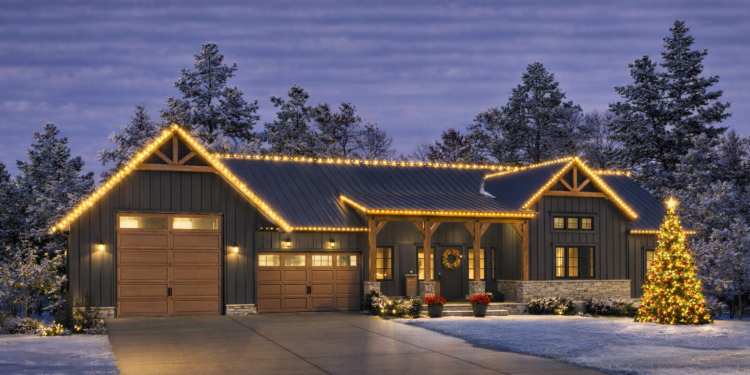 Barndominium Plan – Efficient 2-Bedroom, 2.5-Bathroom Home with Workshop-Ready Garage (~1,476 Sq Ft)