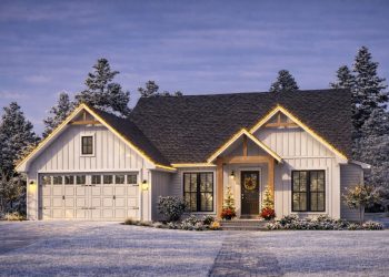 Modern Farmhouse Plan – Thoughtful 4-Bedroom, 2-Bathroom Home with Open Spaces & Porch Charm (~1,700 Sq Ft)