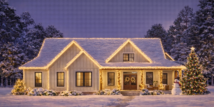 Modern Farmhouse Plan – Spacious 3-Bedroom, 2.5-Bathroom Family Home with Porch & Garage (~2,085 Sq Ft)