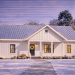Modern Farmhouse Plan – Charming 3-Bedroom, 2-Bathroom Home with Porch & Smart Layout (~1,425 Sq Ft)