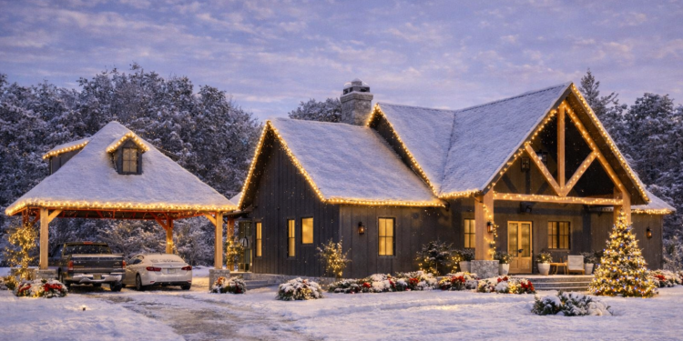 Modern Farmhouse Plan – Spacious 3-Bedroom, 2.5-Bathroom Home with Porch & Smart Layout (~1,849 Sq Ft)