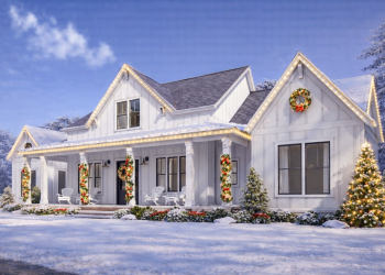 Perfectly Balanced 4-Bed Modern Farmhouse – Stylish, Symmetrical & Family-Ready Living (~2,400 Sq Ft)