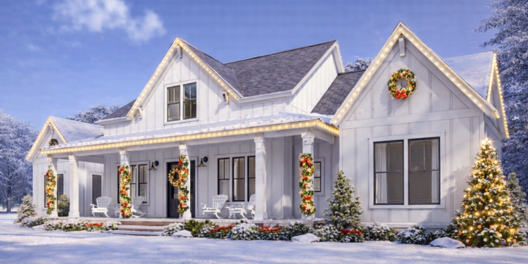 Perfectly Balanced 4-Bed Modern Farmhouse – Stylish, Symmetrical & Family-Ready Living (~2,400 Sq Ft)