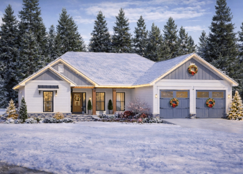 Modern Farmhouse Plan – Charming 3-Bedroom, 2-Bathroom Ranch with Covered Porch & Smart Layout (~1,600 Sq Ft)