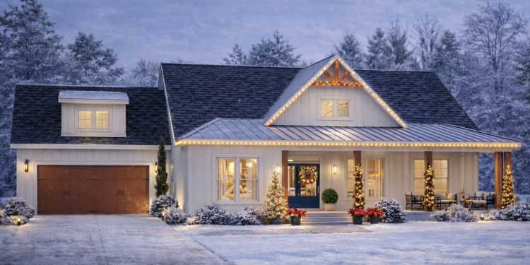 Modern Farmhouse Plan – Stylish 3-4 Bedroom, 2-Bath Home with Covered Porches & Smart Layout (~1,494 Sq Ft)