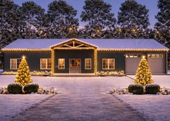 Barndominium Plan – Spacious 3-Bedroom, 2.5-Bathroom One-Story Home with Big Outdoor Porches & Functional Flow (~2,400 Sq Ft)