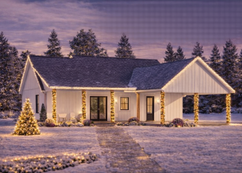 Modern Farmhouse Plan – Charming 3-Bedroom, 2-Bathroom One-Story Home with Porch & Practical Layout (~1,550 Sq Ft)