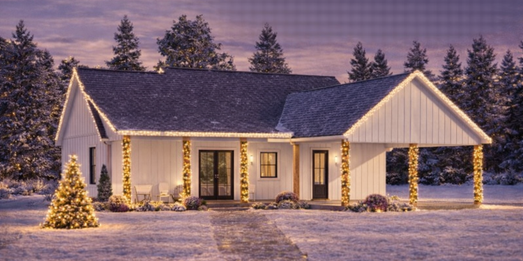Modern Farmhouse Plan – Charming 3-Bedroom, 2-Bathroom One-Story Home with Porch & Practical Layout (~1,550 Sq Ft)