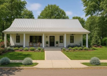 Modern Farmhouse Plan – ~1,425 Sq Ft of Warm, Open Living with 3 Bedrooms and 2 Full Bathrooms