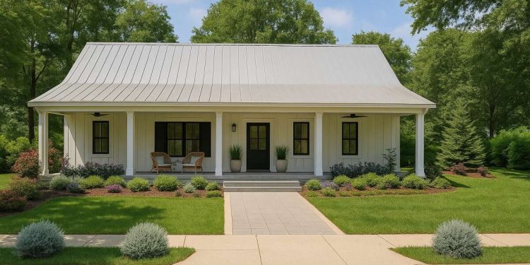 Modern Farmhouse Plan – ~1,425 Sq Ft of Warm, Open Living with 3 Bedrooms and 2 Full Bathrooms