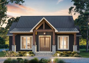Modern Farmhouse Plan – Comfortable 3-Bedroom, 2.5-Bathroom Home with Great Flow (~1,633 Sq Ft)