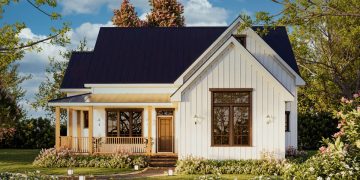 Modern Farmhouse Plan with Covered Front & Rear Porches – Comfortable & Open Ranch Living (~1,352 Sq Ft)