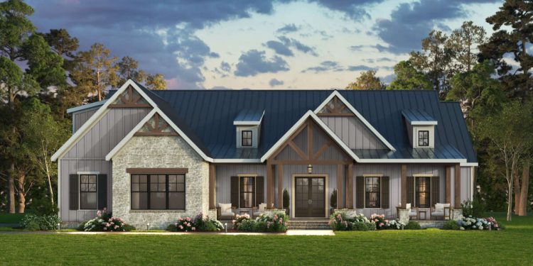 Modern Farmhouse Plan – ~2,694 Sq Ft of Open, Comfortable Living with 4–5 Bedrooms and 3.5 Bathrooms