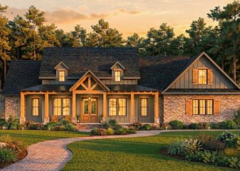 Modern Farmhouse Plan – Beautiful, Efficient & Family-Friendly (~2,290 Sq Ft)