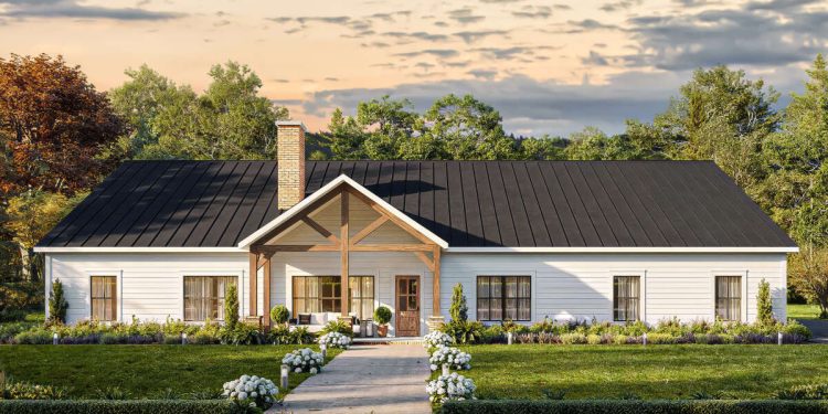 Barndominium Plan – ~2,866 Sq Ft of Open, Relaxed Living with 4 Bedrooms and 3.5 Bathrooms