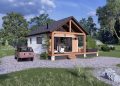Cabin Plan – ~560 Sq Ft of Warm, Relaxed Living with 1 Bedroom and 1 Full Bathroom
