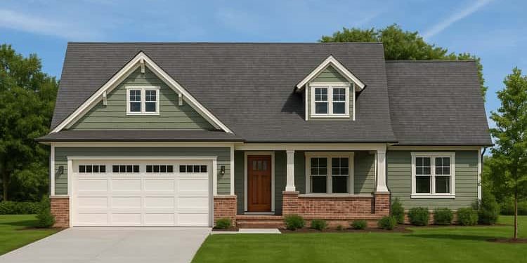 Craftsman House Plan with Main-Floor Master & Bonus Room – A Warm, Well-Planned Home (~1,820 Sq Ft)
