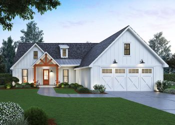 Modern Farmhouse Plan – ~1,814 Sq Ft of Warm Open Living with 3 Bedrooms and 2.5 Bathrooms