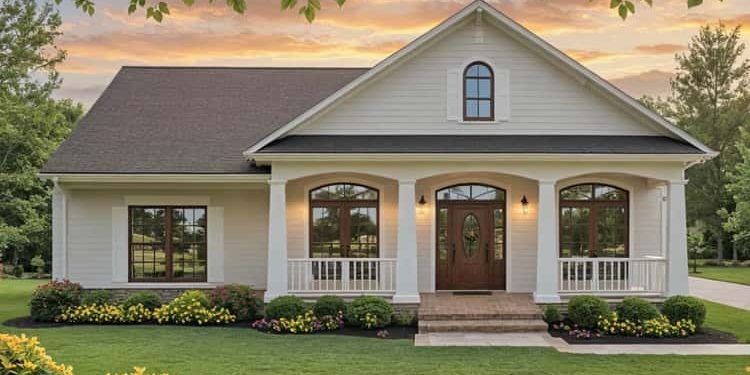 Inviting Country House Plan with Master on Main & Generous Porch – Bright, Comfortable Family Living (~2,050 Sq Ft)